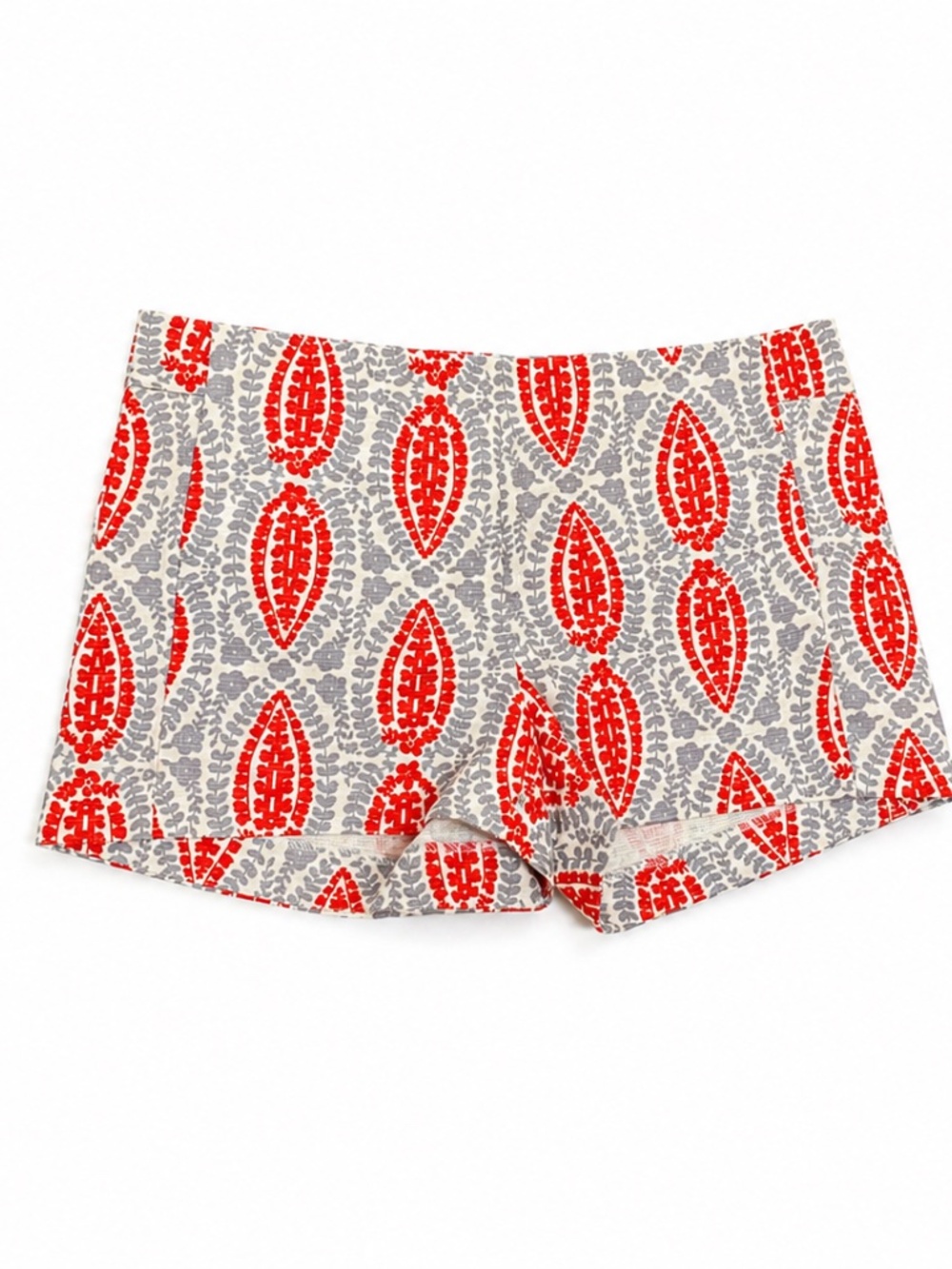 J.CREW Paisley Shorts - Orange & Grey Floral - Size 4 - NWT New with tags